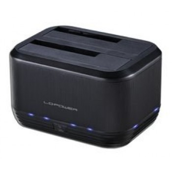 LC-Power LC-DOCK-U3-III storage drive docking station USB 3.2 Gen 1 (3.1 Gen 1) Type micro-B Black