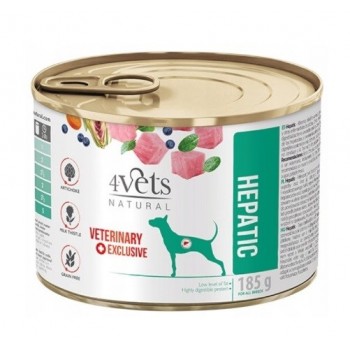 4VETS Natural Hepatic Dog - wet dog food - 185 g