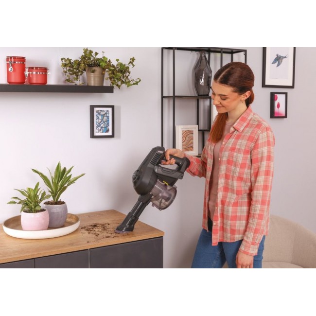 Hoover HF1 HF103X 011 Stick vacuum Battery Dry Fabric Bagless 0.9 L 170 W Titanium