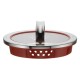 WMF 8900541245 pan lid Round Red, Stainless steel