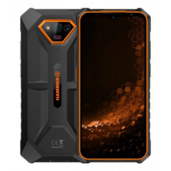 Orange Hammered Iron 6.5