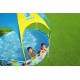 Bestway Steel Pro 2.44m x 51cm Splash-in-shade Play Pool, Orange/Yellow