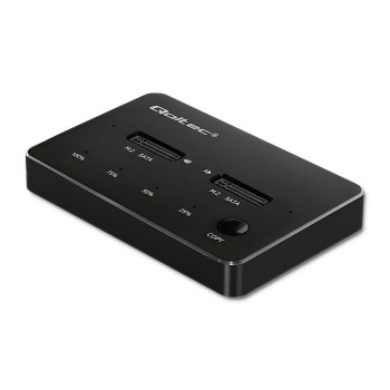 Qoltec 2x SSD M.2 SATA Disk Docking Station | NGFF | USB Type-C