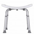 Rectangular shower stool with height adjustment Rectangular shower stool with height adjustment