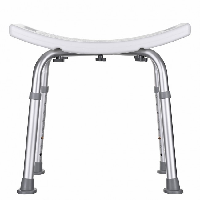 Rectangular shower stool with height adjustment Rectangular shower stool with height adjustment