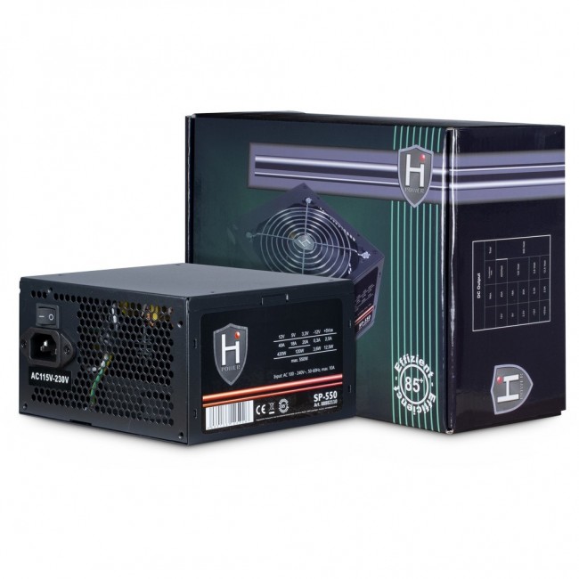 Inter-Tech HIPOWER SP-550 power supply unit 550 W 20+4 pin ATX ATX Black Inter-Tech HIPOWER SP-550 power supply unit 550 W 20+4 pin ATX ATX Black