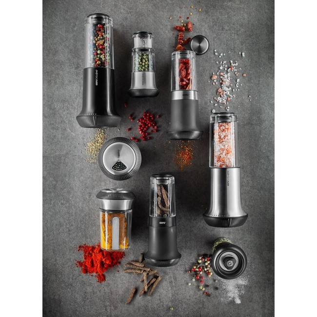 GEFU 34627 Rotary grater Black, Stainless steel, Transparent