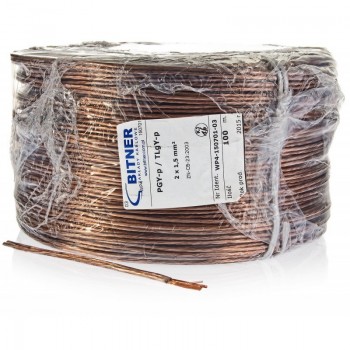 PRZEW D G O NIKOWY BITNER BiTsound PGY-p (TLgY) 2x1mm2 ROLKA 100m.