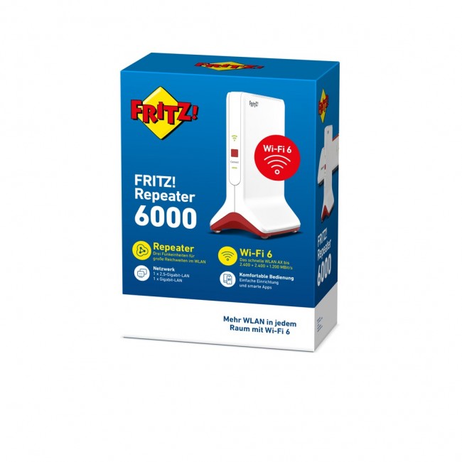Repeater FRITZ! 6000 Red, White Repeater FRITZ! 6000 Red, White
