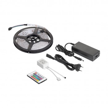 LED lighting kit (RGB LED string, color controller, power supply)