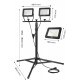 Double spotlight 2x50W SMD LED 8500lm 230V on tripod 1.8m Double spotlight 2x50W SMD LED 8500lm 230V on tripod 1.8m