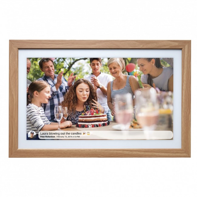 Denver PFF-2162LW digital photo frame Light brown 54.6 cm (21.5