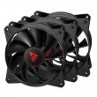 SAVIO Fan Set BLADE X1 SET 3 x 120mm 4-pin PWM black