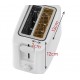 Adler AD 3223 toaster 6 2 slice(s) 750 W White