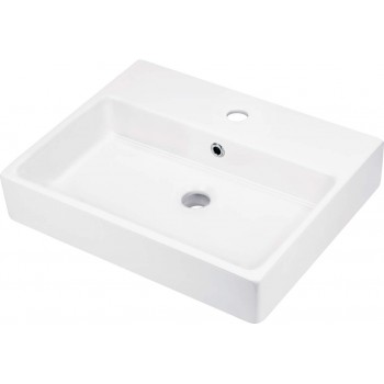 Ceramic sink, countertop/wall with tap space - 50x