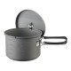 ESBIT Cookset with alcohol burner Pot 1.5 L Aluminium, Black