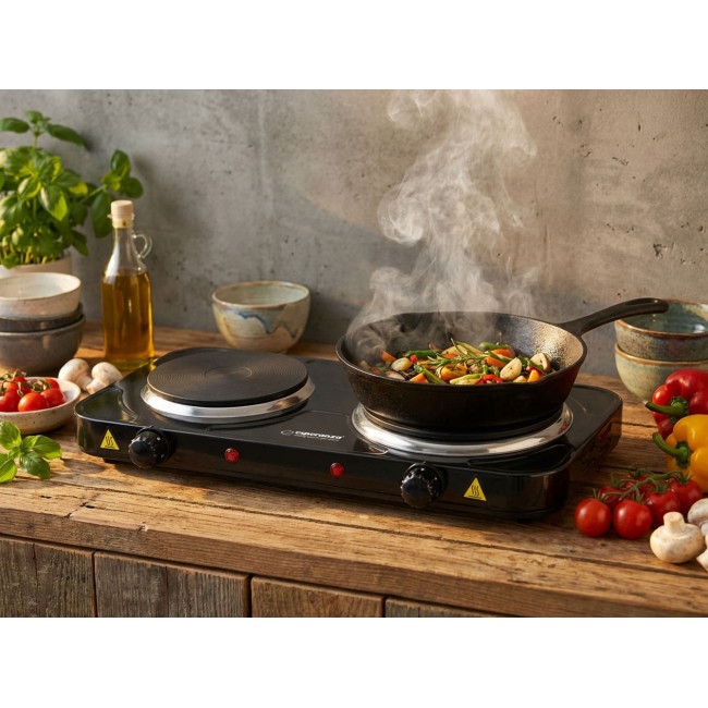 Esperanza EKH014K Electric Stove 2 zone (s), Black