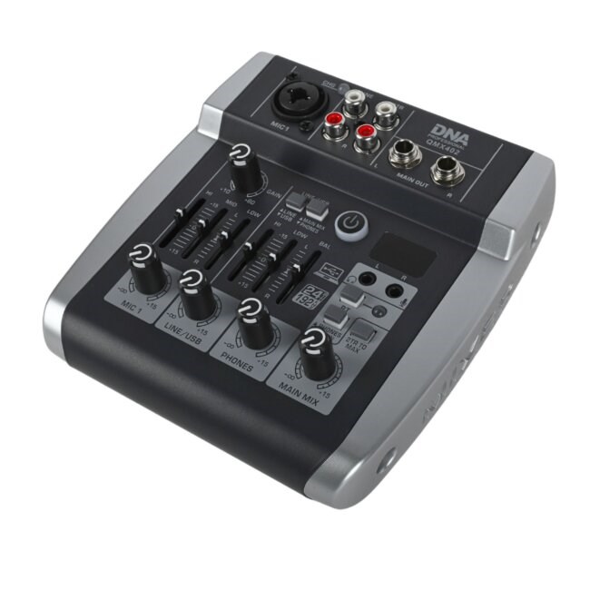 DNA Professional QMX402 - analogue audio mixer with Bluetooth DNA Professional QMX402 - analogue audio mixer with Bluetooth