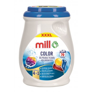 MILL PROFESSIONAL 3-chamber colour wash capsules 70 pcs.