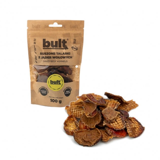 BULT Dried beef kernels - dog treat - 100g BULT Dried beef kernels - dog treat - 100g