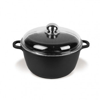 Maestro MR-4628C Pot with lid 28 cm 5,8 l Black