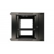 Extralink Rackmount cabinet 12U 600x600 AZH Black wall mounted, swing type