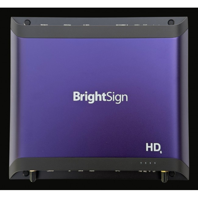 BrightSign HD1026 digital media player Black 4K Ultra HD 3840 x 2160 pixels Wi-Fi BrightSign HD1026 digital media player Black 4K Ultra HD 3840 x 2160 pixels Wi-Fi
