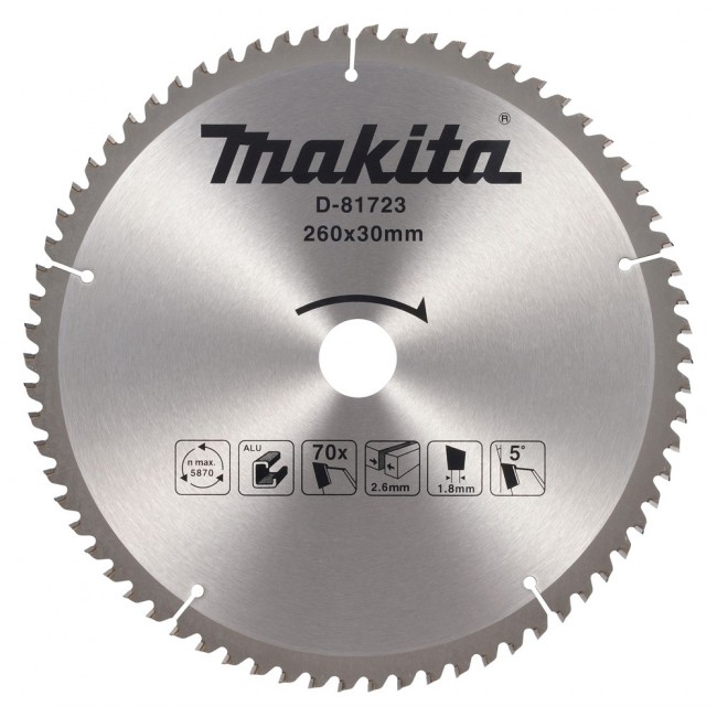 MAKITA PI A TARCZOWA 260x30x70z