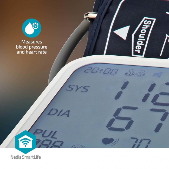 Nedis BTHBP10WT blood pressure unit Upper arm Automatic 1 user(s) Nedis BTHBP10WT blood pressure unit Upper arm Automatic 1 user(s)