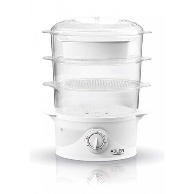 Adler AD 633 steam cooker 3 basket(s) White Freestanding 800 W Adler AD 633 steam cooker 3 basket(s) White Freestanding 800 W