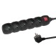 Esperanza ELK216K power extension 5 m 5 AC outlet(s) Indoor Black