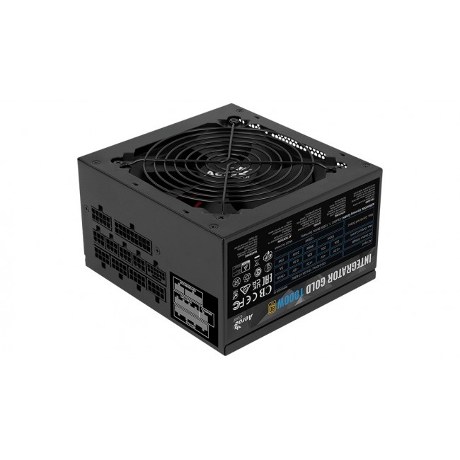 Aerocool Integrator Gold 1000W power supply unit 20+4 pin ATX ATX Black Aerocool Integrator Gold 1000W power supply unit 20+4 pin ATX ATX Black