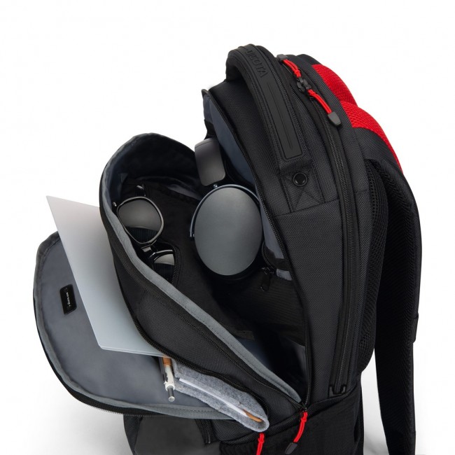 DICOTA D32119-RPET backpack Casual backpack Black, Red Polyester, Recycled polyethylene terephthalate (rPET)