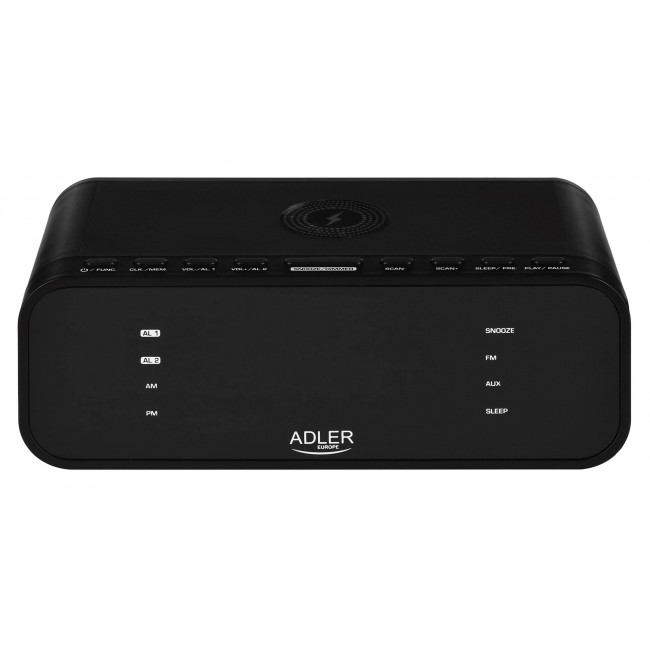 ADLER AD 1192b radio alarm clock black