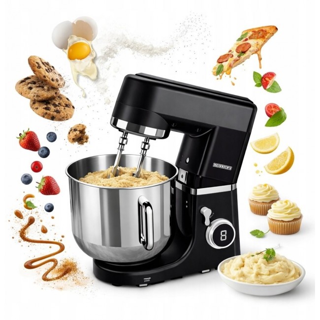HEINRICH'S HKM 8120 Stand Mixer 1800 W 12 L Black