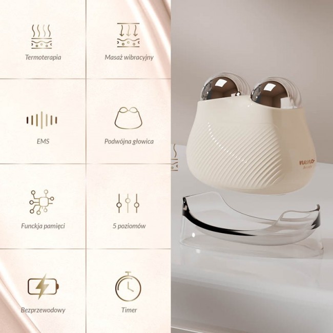 FACE MASSAGER WITH EMS TECHNOLOGY AND THERMOTHERAPY FUNCTION