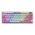 MSI FORGE GK600 TKL WIRELESS VIOLET keyboard Gaming USB + Bluetooth QWERTY Spanish Pink, Violet, White
