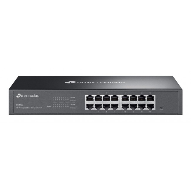 TP-Link Omada ES216G network switch Managed L2 Gigabit Ethernet (10/100/1000) Black TP-Link Omada ES216G network switch Managed L2 Gigabit Ethernet (10/100/1000) Black