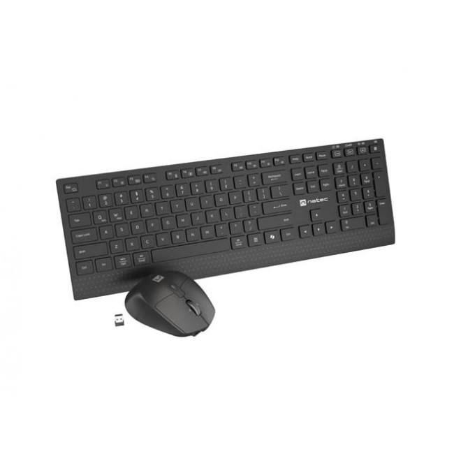 2-IN-1 SET NATEC STINGRAY 2 KEYBOARD+MOUSE US WIRELESS TILT WHEEL
