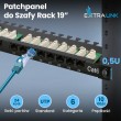 Extralink CAT6 UTP 0.5U | Patchpanel | 24 Ports