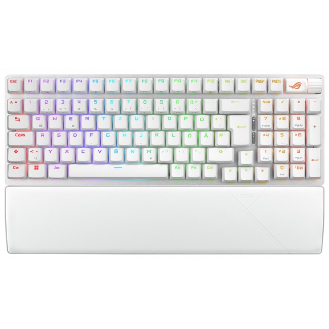 ASUS ROG Strix Scope II 96 Wireless keyboard Gaming USB + RF Wireless + Bluetooth QWERTZ German White ASUS ROG Strix Scope II 96 Wireless keyboard Gaming USB + RF Wireless + Bluetooth QWERTZ German White