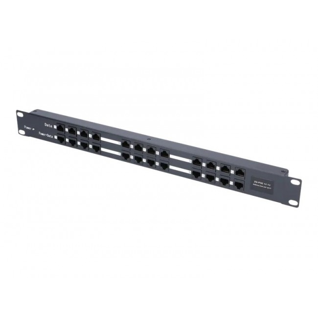 Extralink PoE Injector 12 Port 12x 100Mb/s RJ45, Rackmount