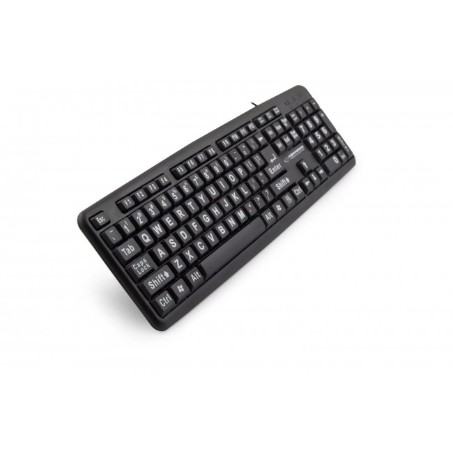Esperanza EK129 keyboard USB QWERTY UK English Black