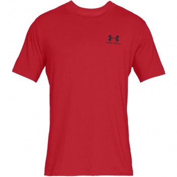 Under Armour Sportstyle Left Chest SS Men's T-Shirt Red 1326799 600 XL