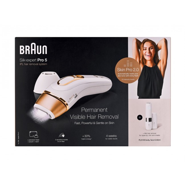 Braun IPL Silk-expert Pro 5 PL5149 Golden, White Epilator