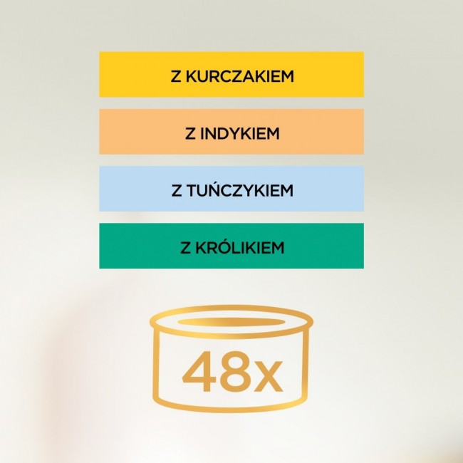 PURINA Gourmet Gold Mousse - wet cat food - 48x85g