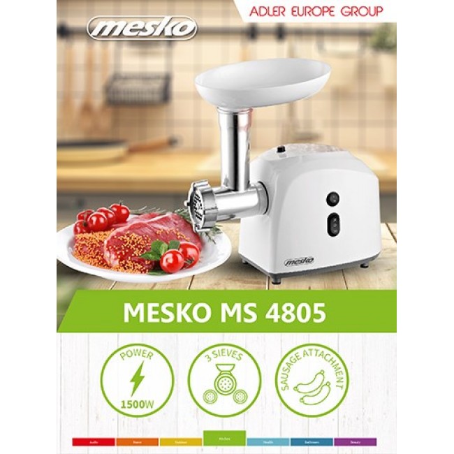 Mesko Home MS 4805 mincer 600 W White Mesko Home MS 4805 mincer 600 W White