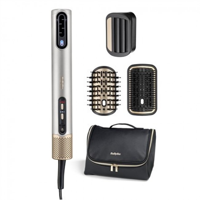 BaByliss AS6555E hair styling tool Hair styling kit Airflow Gold, Silver 2.5 m