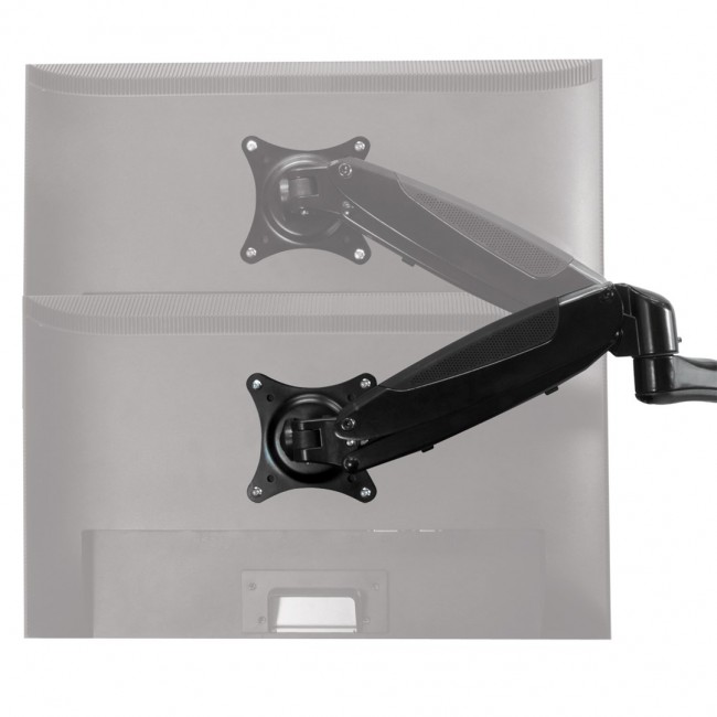 Wall mount for monitor with gas lift tech