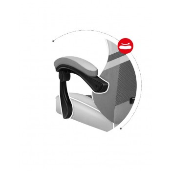 Huzaro FORCE 4.4 PC gaming chair Bucket (cradle) seat Grey, White